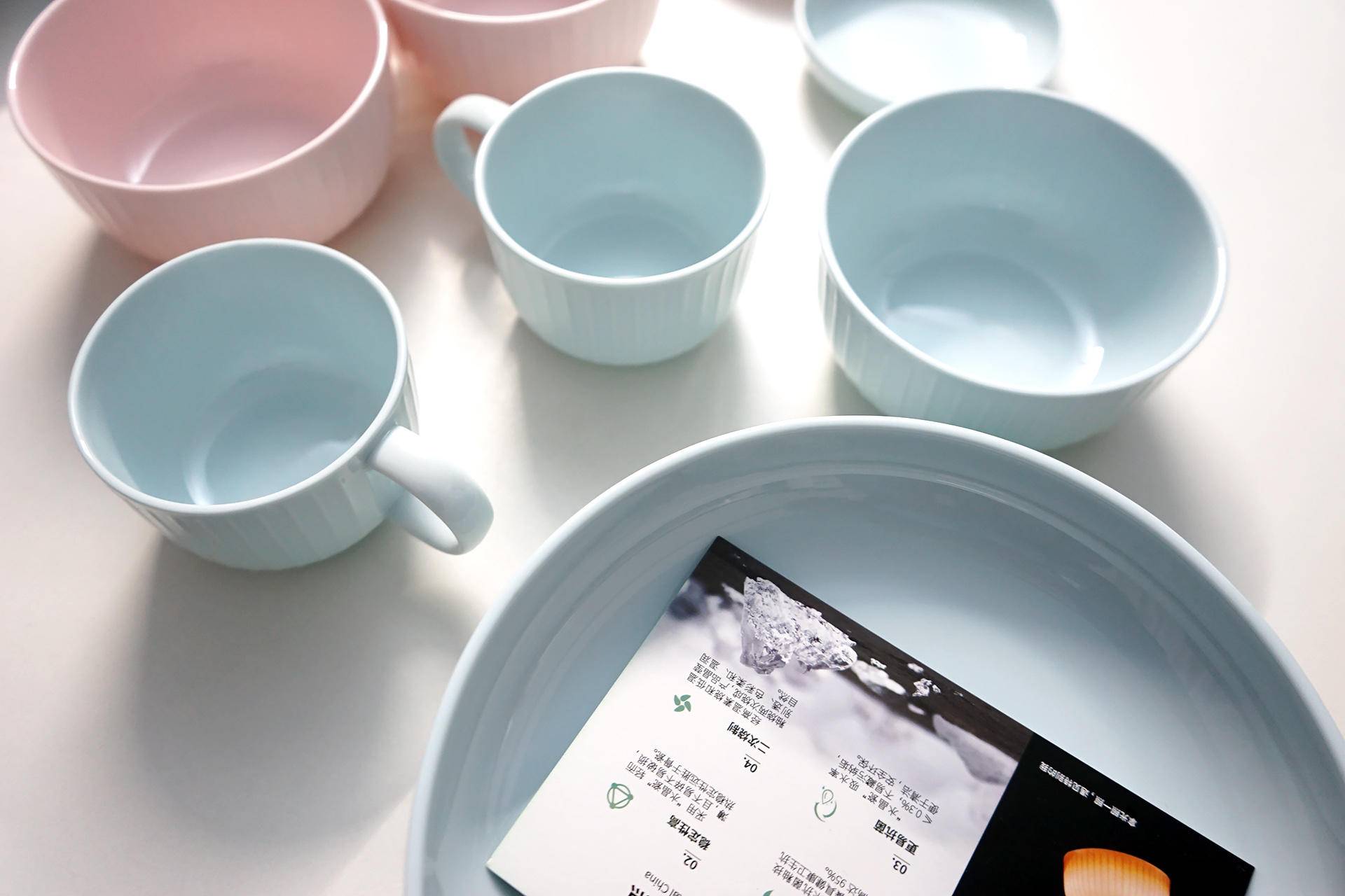 彩泥陶瓷餐具,北欧风格彩釉餐具