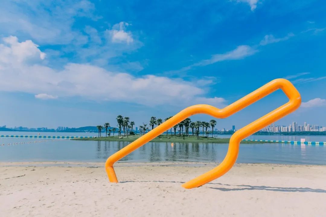 在海沙里打滚,东湖内藏着武汉“小巴厘”