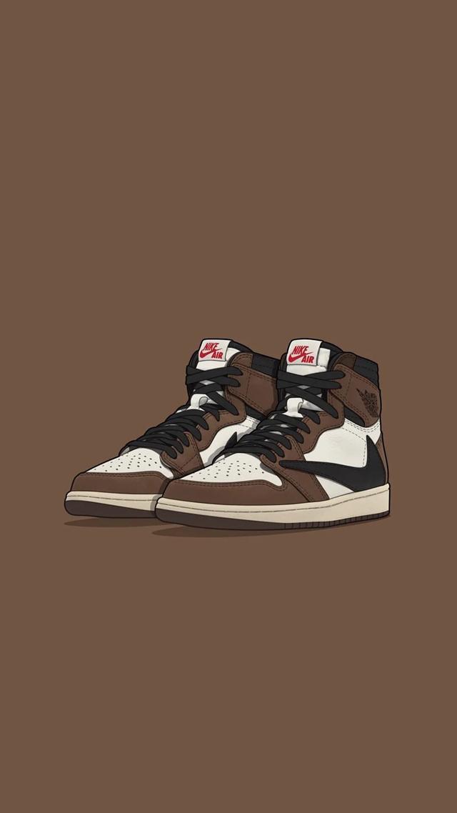 耐克潮鞋壁纸,手绘潮鞋壁纸
