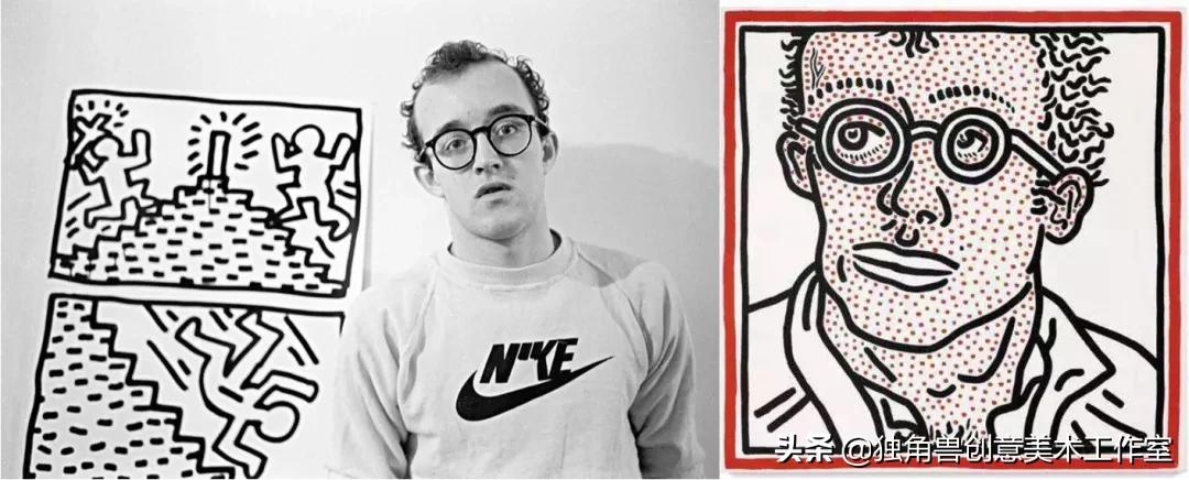 学习大师绘画|舞动的小人涂鸦之父凯斯·哈林