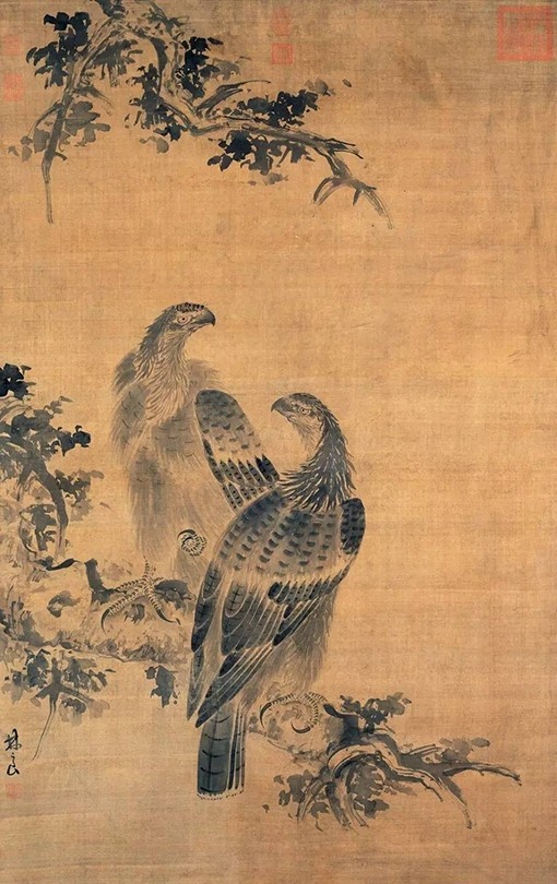 李苦禅的鹰以什么样的笔墨入画,李苦禅的鹰为什么好看