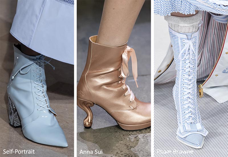 复古风女鞋爆款2022新款中靴,2022年流行的女鞋靴子