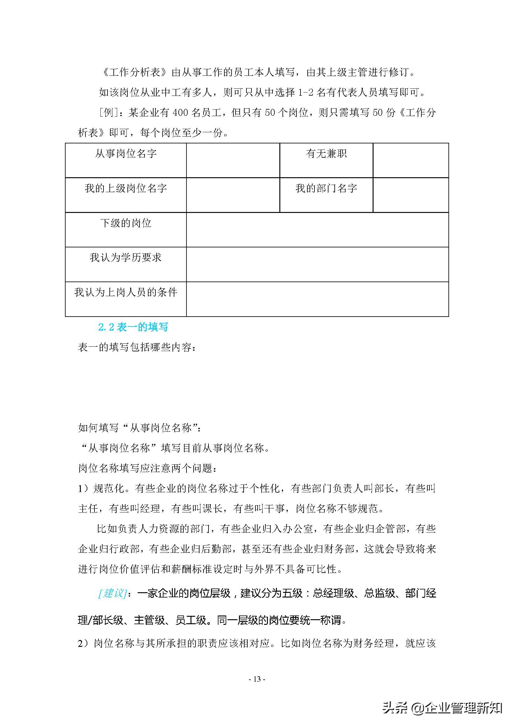 企业组织系统工具之工作分析，4大章节详细阐述（附案例）