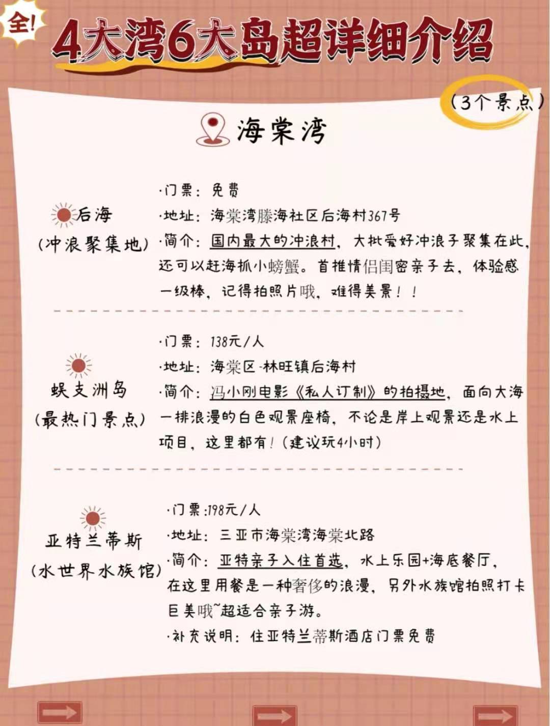 三亚六湾自由行攻略,三亚旅游攻略自由行哪个湾最好玩