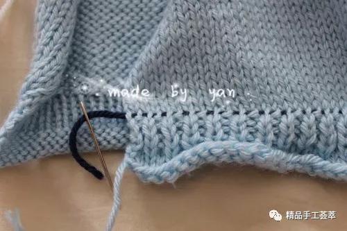 毛衣直接剪断后锁边方法,织毛衣中间出错了