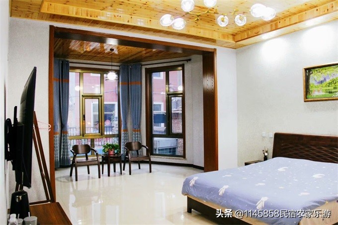 北京延庆海棠阁民宿,延庆龙庆峡冰灯附近民宿