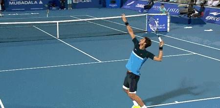 网球发球力道大小,发球时如何用上百分之百力道