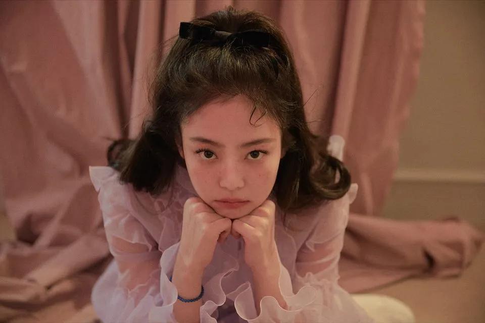 明星同款发型女赵露思披半头发,中长发细软赵露思发型