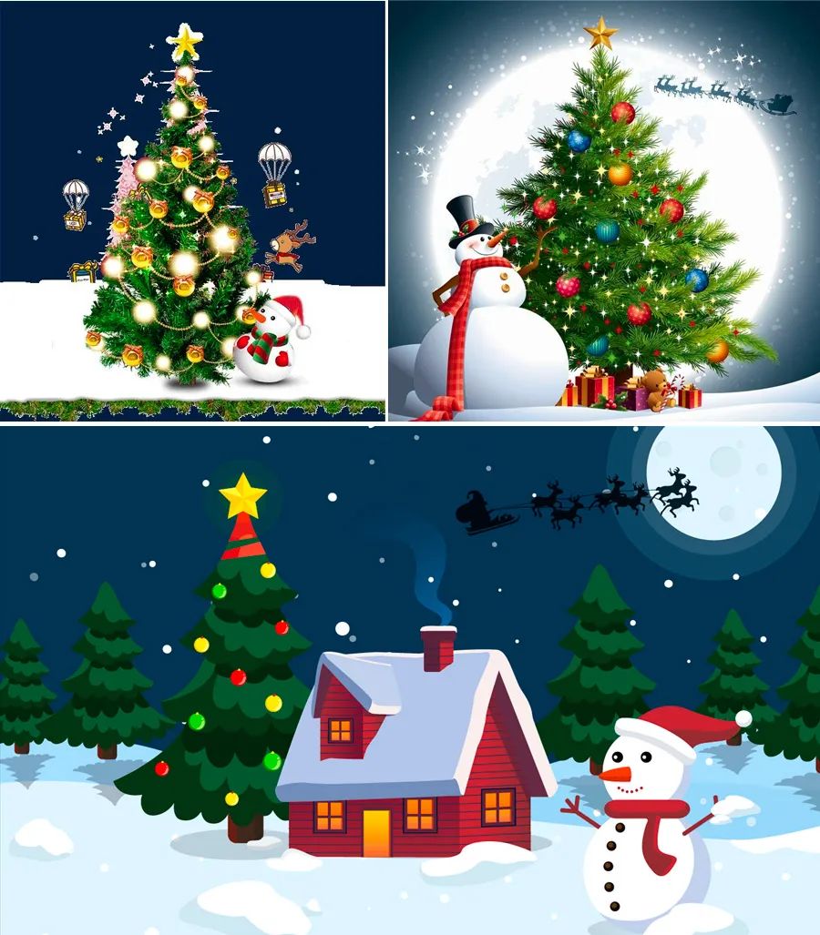 小雪人儿童画创意美术,小雪人儿童画激萌