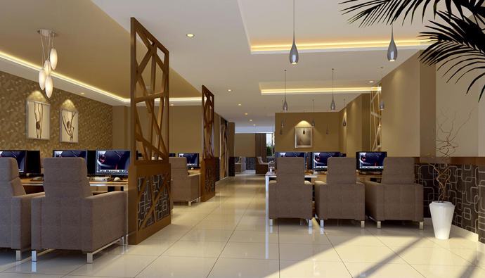 网吧电竞酒店装修设计,苏州网吧包厢装修设计