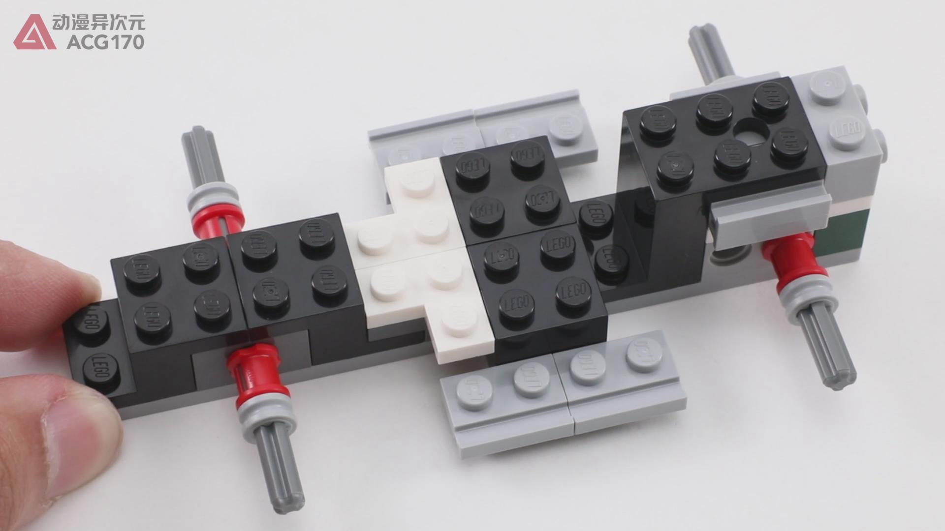 乐高积木简单的飞车,乐高积木火箭变形