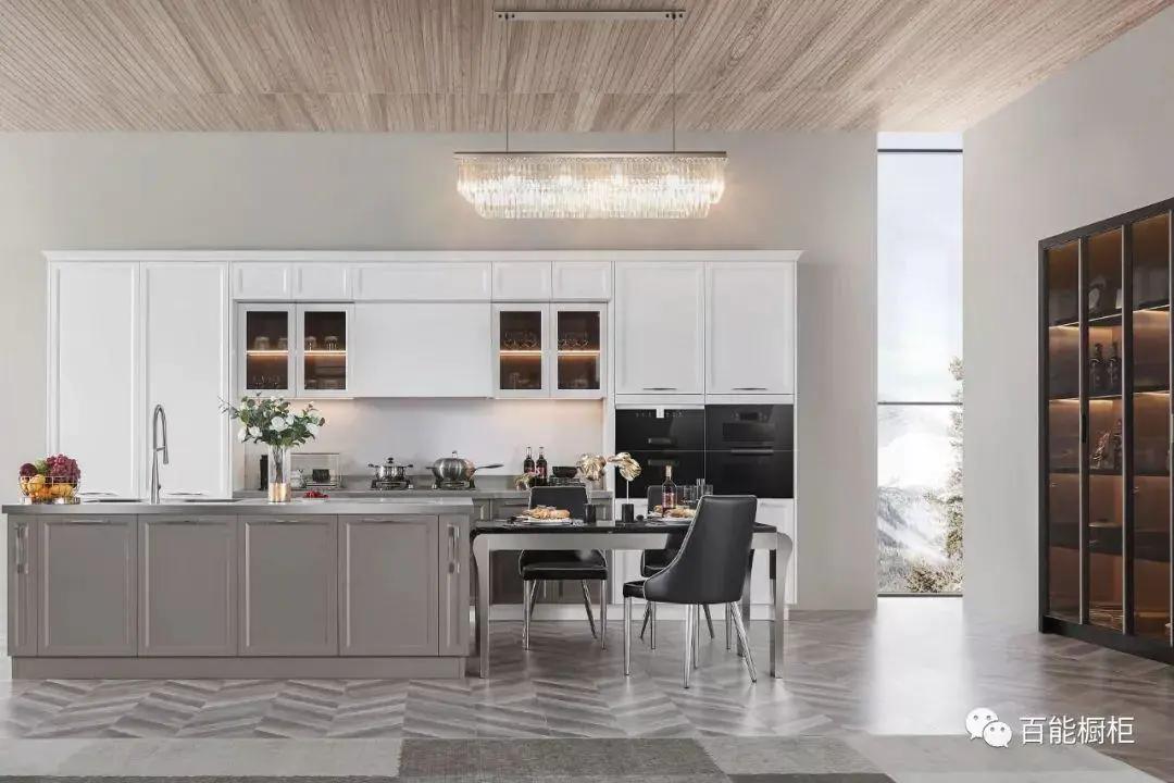 全屋定制百能不锈钢橱柜,全套不锈钢高端橱柜设计
