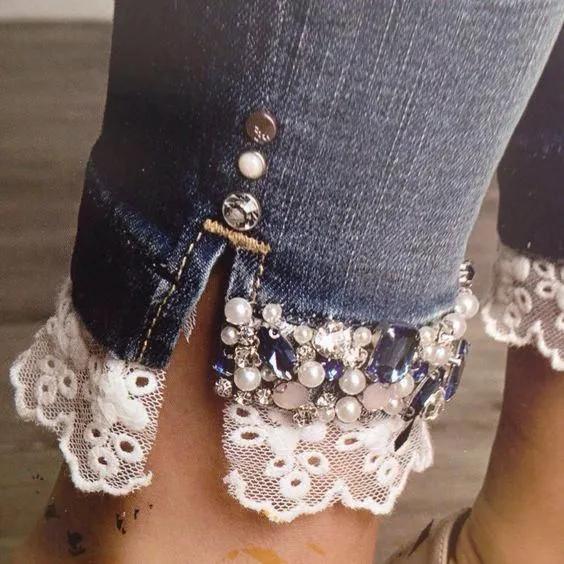 牛仔裤不好看怎么用皮筋改,牛仔裤不穿怎么改造包包