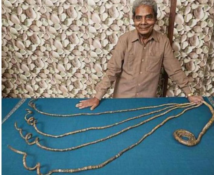 世界上最长指甲的人竟然62年未剪,世界上最长指甲的人排名