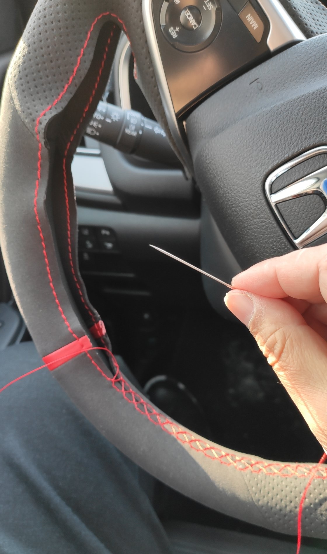 艺多不压身指的什么,通用方向盘套手缝详细教程