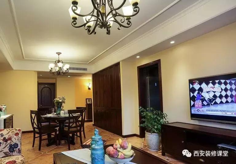 130平三室一厅美式衣帽间,美式带衣帽间的卧室套房