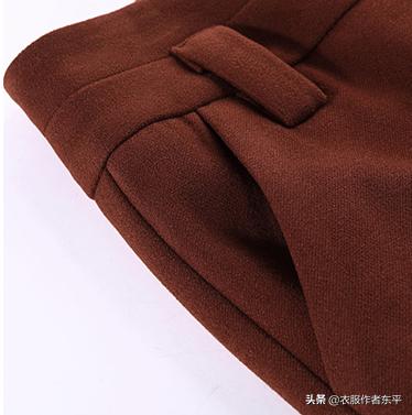 前后都能穿的阔腿裤的裁剪方法,高腰阔腿裤裁剪公式及图解