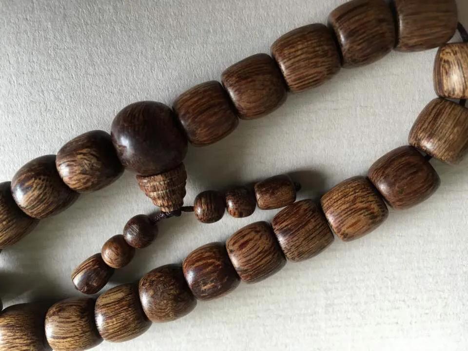 富森红土黄油桶形念珠