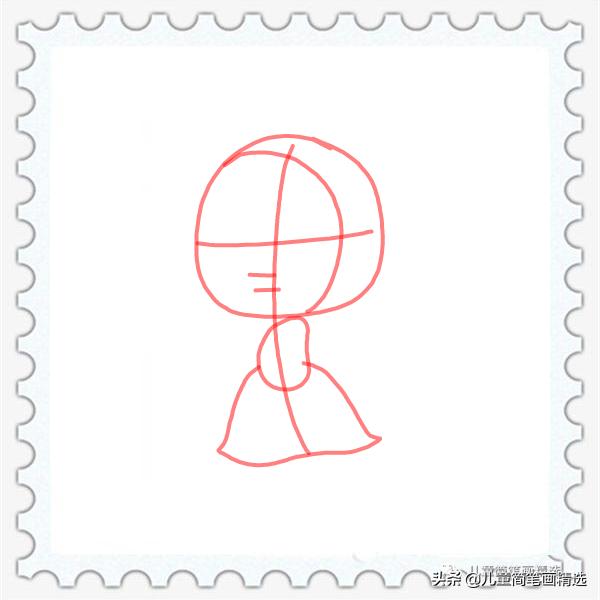 穿着睡衣的小公主简笔画怎么画,画小公主和小狗的简笔画