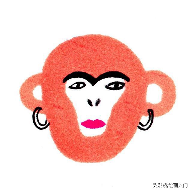 可爱温馨的手绘风插画,色彩鲜艳线条简单的插画