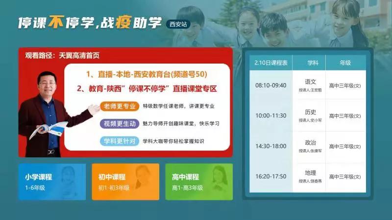 家长必看｜2月10日开课啦！电信天翼高清IPTV同步开播中小学课程