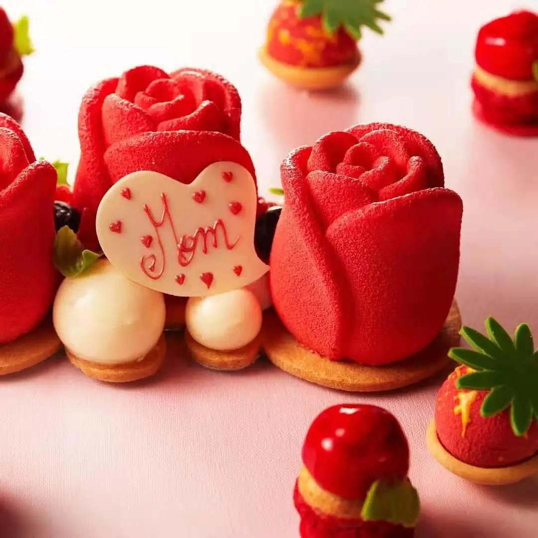 简单款式的母亲节蛋糕图片,六种不同口味母亲节蛋糕