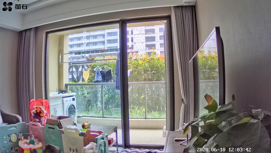 萤石c6c无极巡航成像效果,萤石c6c红外星光全彩夜视800万