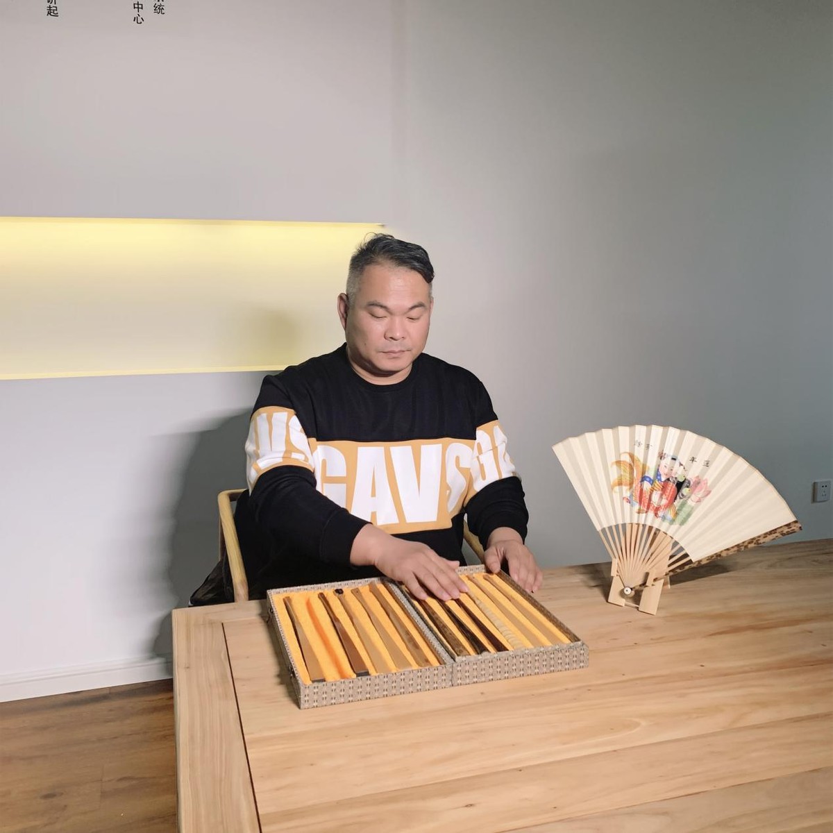 一把古风折扇,天津杨柳青折扇