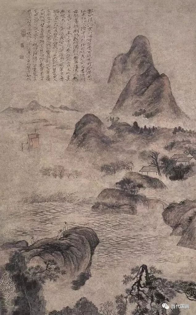 石涛山水画精品作品,石涛山水画高清大图临本