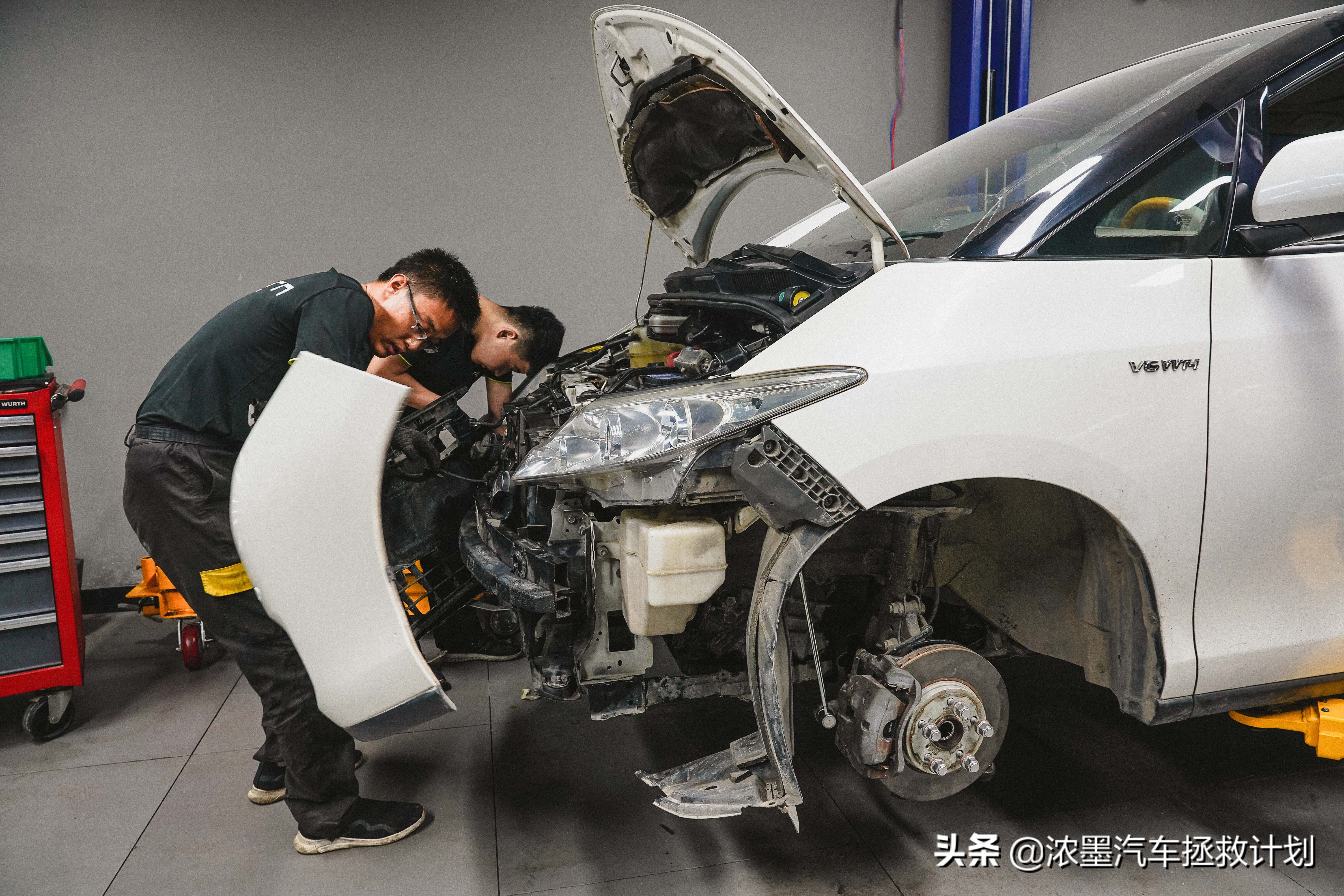 周到车管家,经典老车丰田普瑞维亚翻新整备