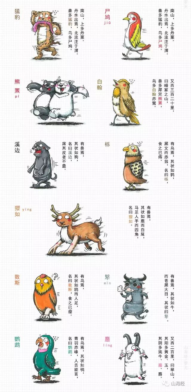 90后插画师画鬼,90后插画师山海经神兽