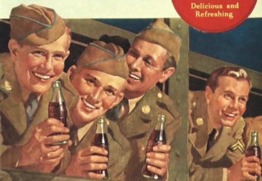 可乐和Zippo都是二战的产物，都是美国大兵不可缺少的东西