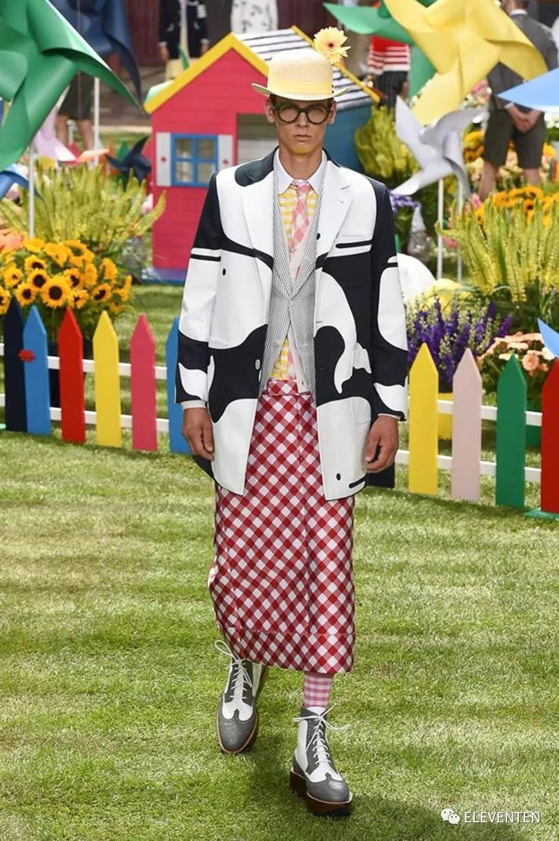 thombrowne2018男装,ThomBrowne2018春夏男装闭场造型