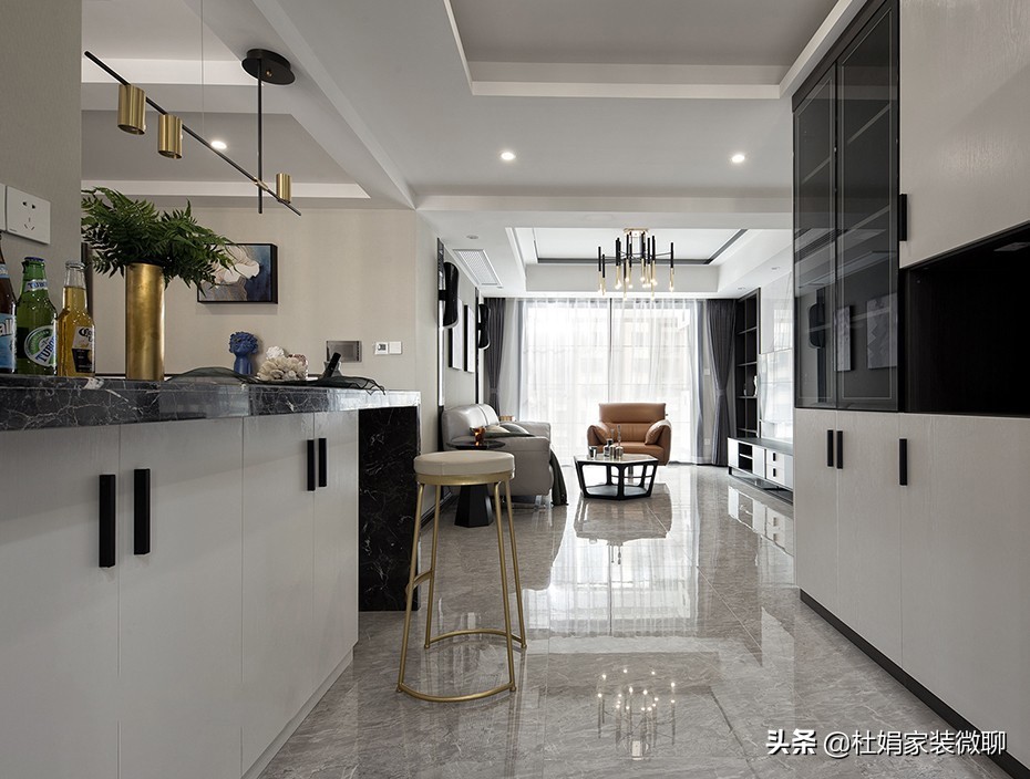 西安灞业大境128平米装修案例,灞业大境三室装修风格