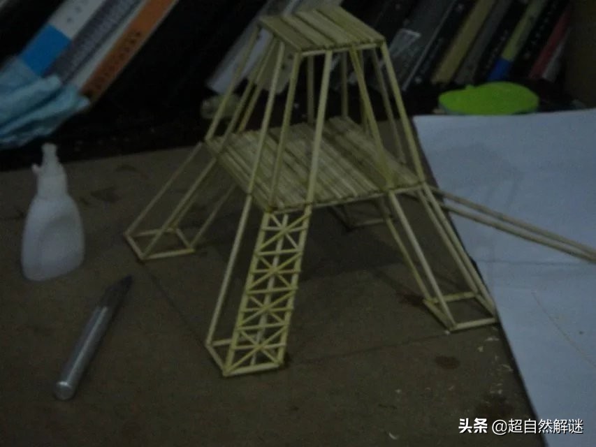 用牙签手工制作埃菲尔铁塔教程,用牙签搭的埃菲尔铁塔60cm