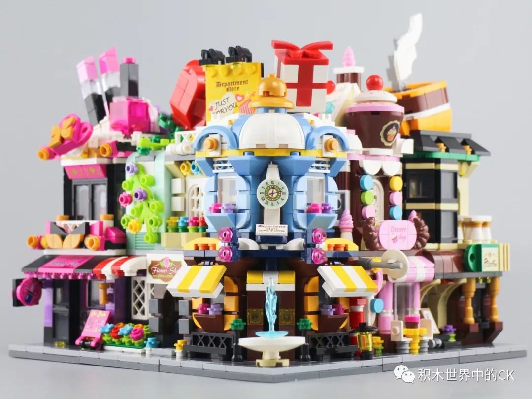 启蒙积木缤纷城市系列七款,启蒙积木街景系列八合一玩具