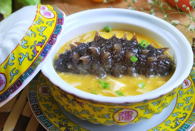 泰森碧绿酸汤海参(西安泰森大酒店特色菜品)