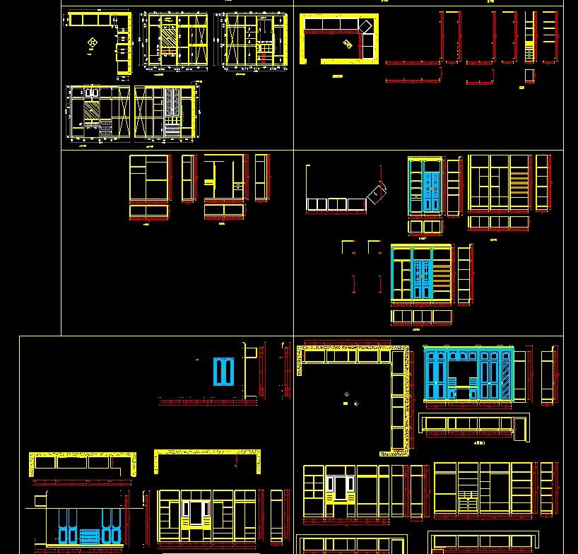 全屋衣柜衣帽间定制效果图,cad衣帽间衣橱内部结构图