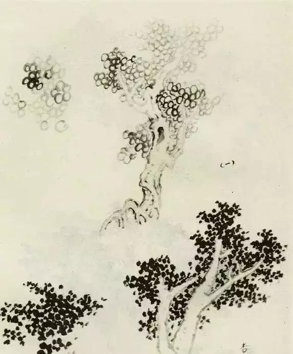 缠枝、挺杆、屈节、钮裂、一棵树如何画？看了这篇你绝对能学会