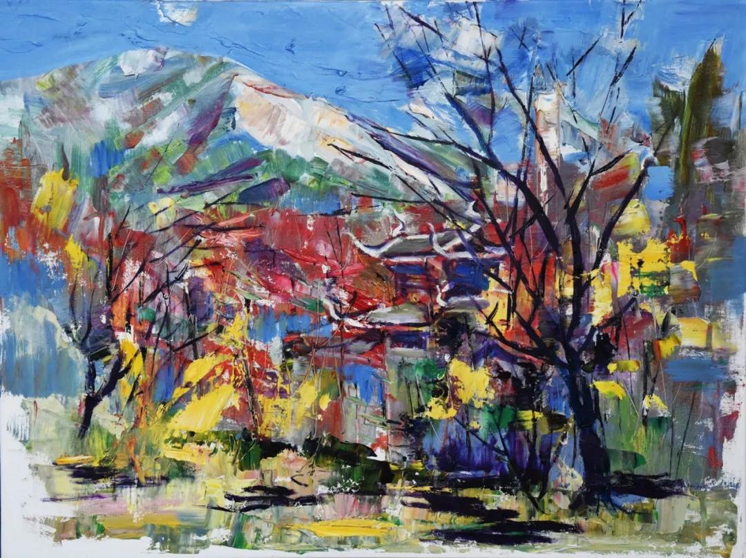 别人都在学校教学，他却身背油画箱带领学生到自然里写生