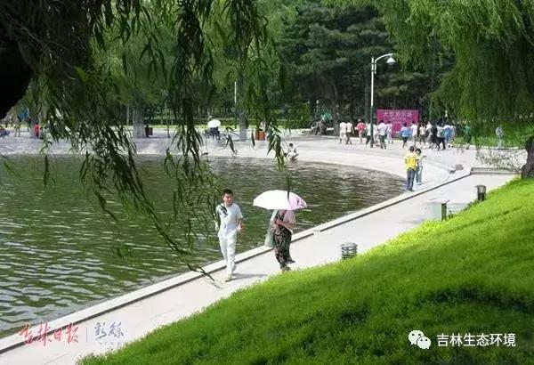 长春南湖日出图,今天的长春南湖