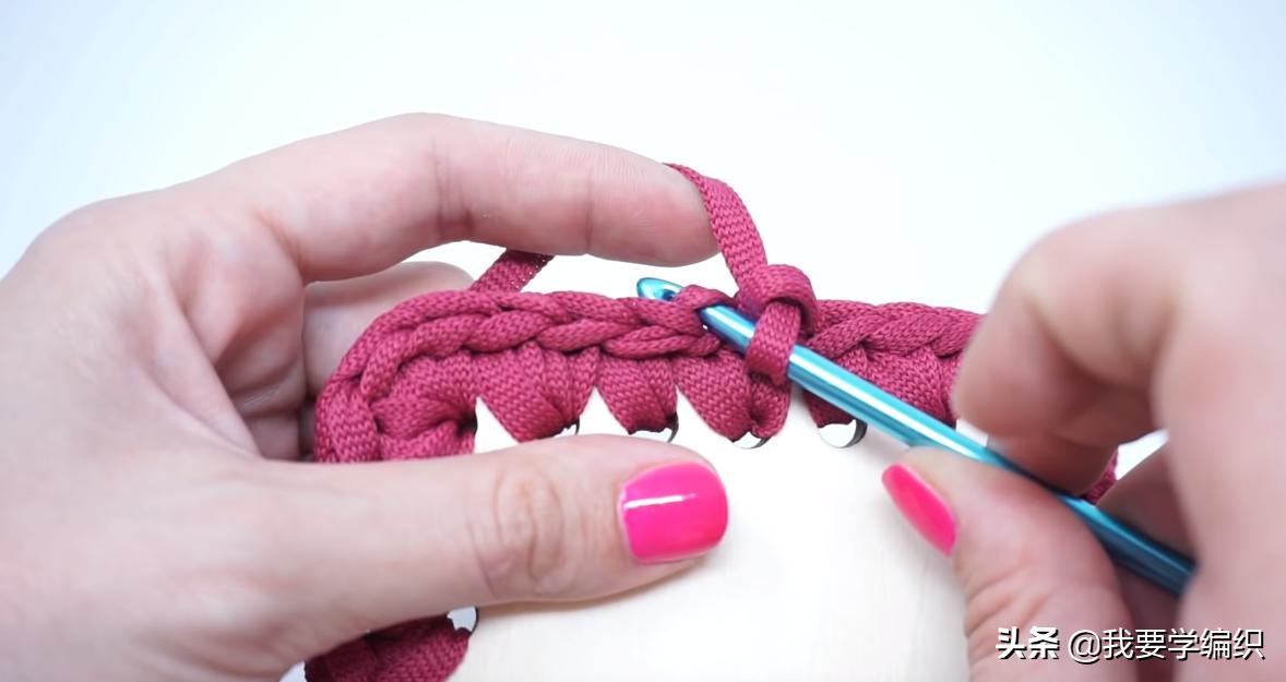 简单大方钩编单肩包图解,简单勾织小包包方法