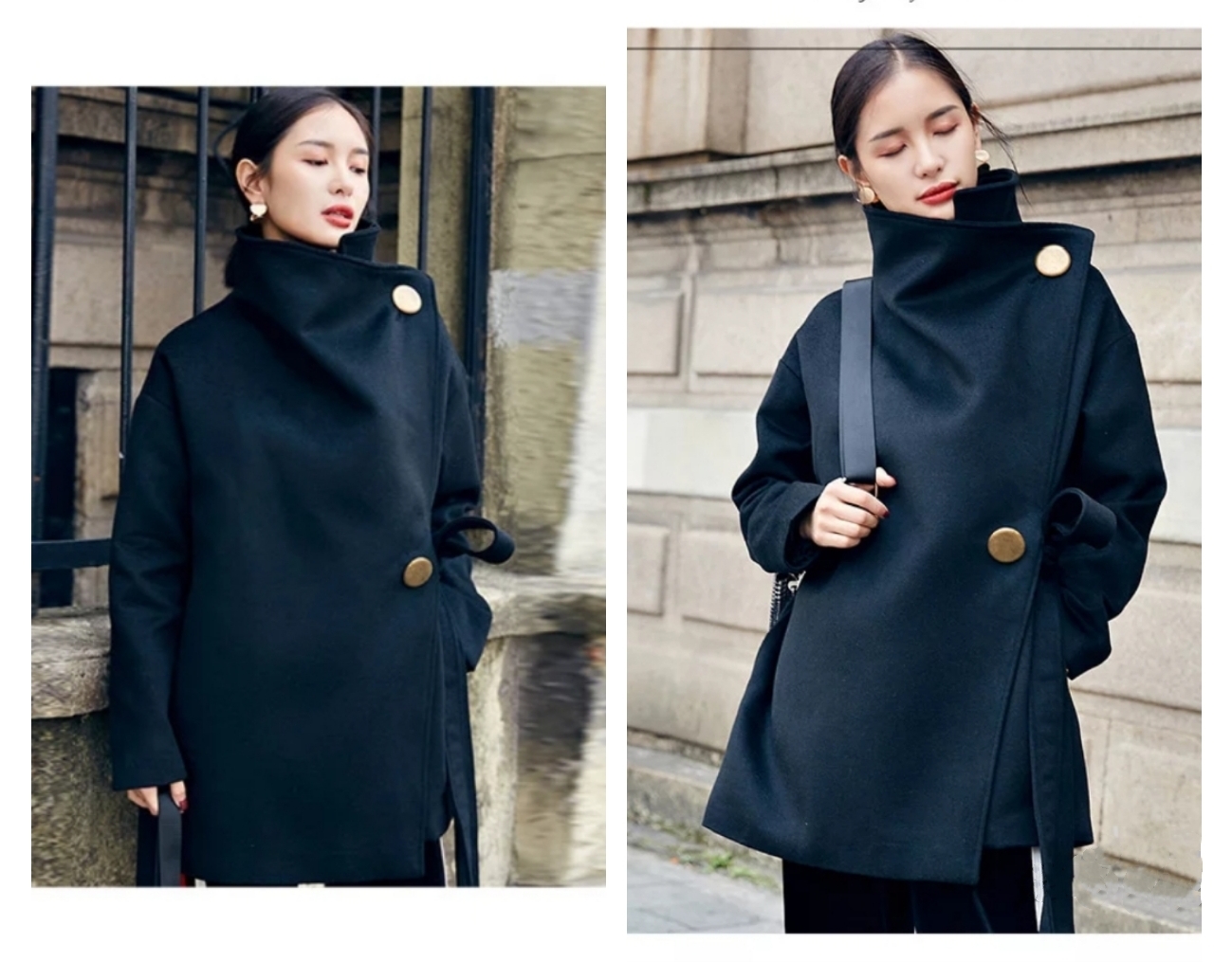 小个子女生的摩登美学，8款呢子大衣让你冬季美出新高度