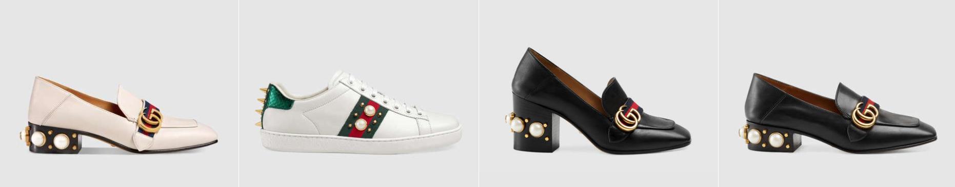 奢侈品鉴定gucci小白鞋,gucci珍珠鞋有几款