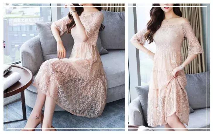 连衣裙学生夏季显瘦韩版,学生气质连衣裙甜美风