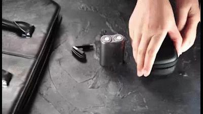 难怪小米有品都上架的焕醒剃须刀，89克打火机大小，15项产品专利