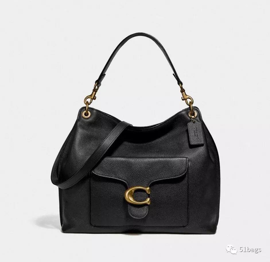 coach酒神包tabby奶茶色,coach酒神包正品细节图