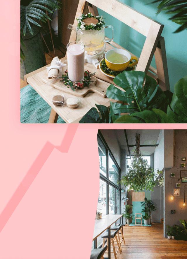 撩炸日韩少女心！风靡韩国的「花草系」咖啡店，韩国明星都爱去！