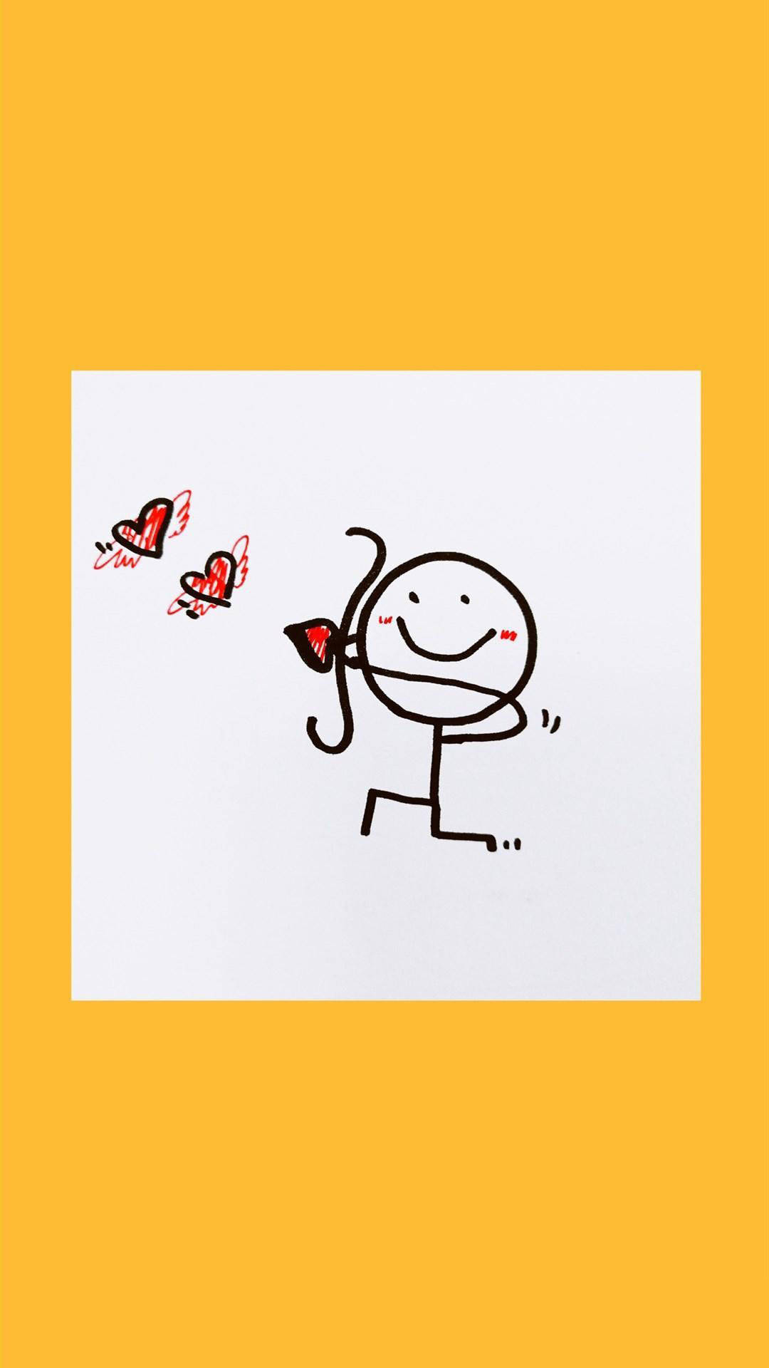 简笔画火柴人壁纸,简笔画火柴人手绘