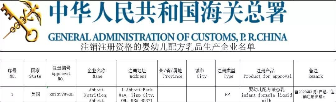 1家境外婴配粉工厂注册被注销，9家获得延续注册资格